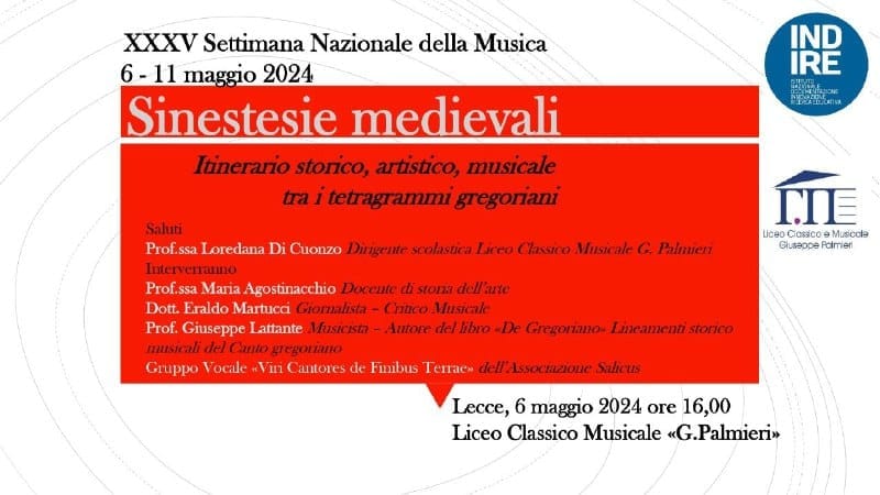 Sinestesie medievali-diretta streaming